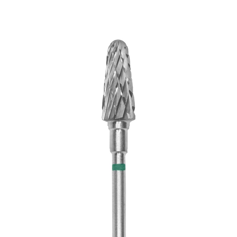 Punta Carbide Tronco grana grossa verde diametro 6 mm lunghezza punta 14 mm