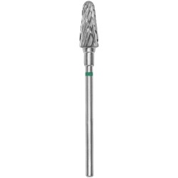 Punta Carbide Tronco, grana grosso verde, diametro 6 mm - lunghezza punta 14 mm