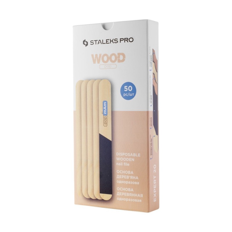 50 pezzi Anima base in legno per lime monouso adesivi e papmAm Staleks PRO EXPERT Staleks italia