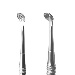 Strumento cosmetico dual spoon tondo con 19 buchi EXPERT 20 TYPE 2