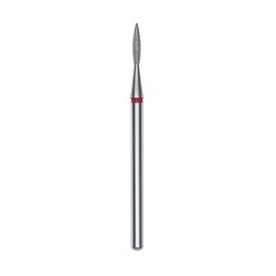 Punta diamantata Fiamma Appuntita, rosso, diametro 1.6 mm - lunghezza punta 8 mm