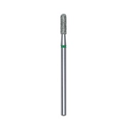 Punta diamantata Cilindro Tondo, verde, diametro 2.3 mm - lunghezza punta 8 mm