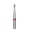 Punta diamantata Gemma rosso diametro 1 2 mm lunghezza punta 3 mm