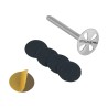 Set base allungato PODODISC misura XS 10 mm con 5 pezzi lima monouso Gr