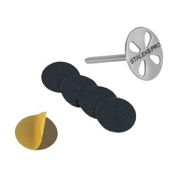 Set base allungato PODODISC misura L 25 mm con 5 pezzi lima monouso Gra