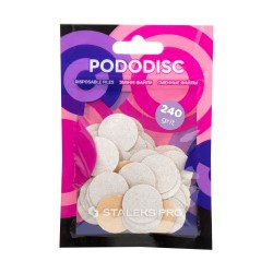  50 pezzi Dischi di ricarica bianchi per PODODISC misura M Grana 240