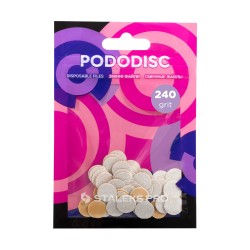 50 pezzi di dischi di ricarica bianchi per PODODISC misura XS Grana 240