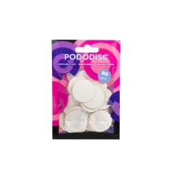  50 pezzi Dischi di ricarica bianchi per PODODISC misura L Grana 80