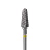 Punta Carbide Tronco super fine giallo diametro 6 mm lunghezza punta 14 mm