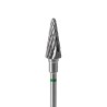 Punta Carbide Cono Verde diametro 6 mm lunghezza punta 14 mm