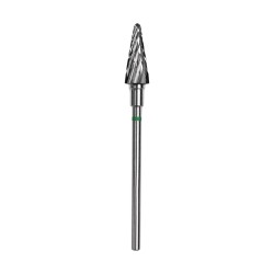 Punta Carbide Cono, Verde, diametro 6 mm - lunghezza punta 14 mm