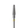 Punta Carbide Tronco grana super fine giallo diametro 4 mm lunghezza pu