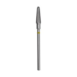 Punta Carbide Tronco, grana super fine giallo, diametro 4 mm - lunghezza punta 13 mm