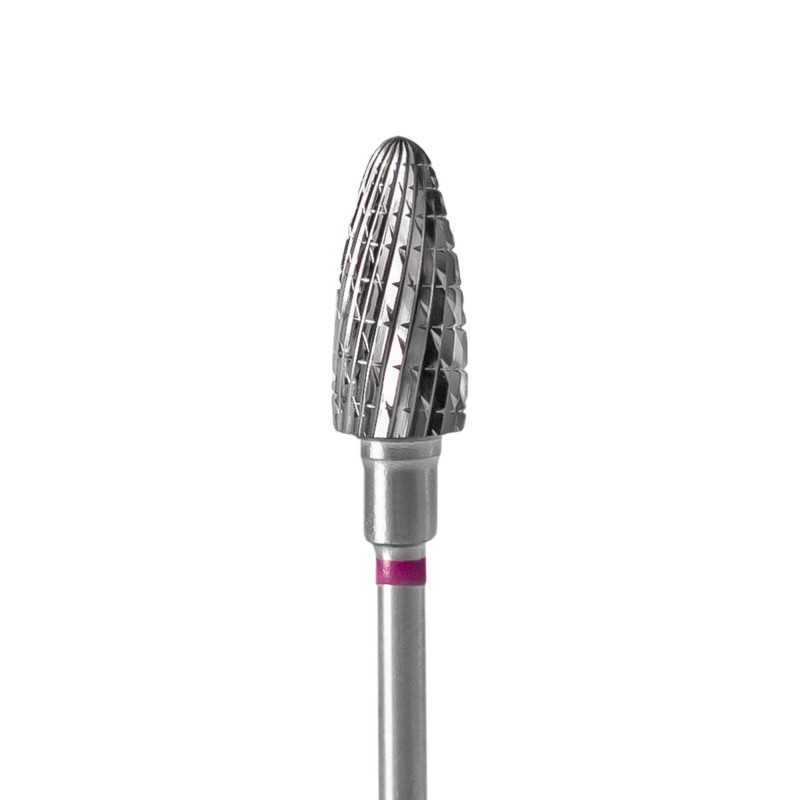 Punta Carbide Conica Viola diametro 6 mm lunghezza punta 14 mm