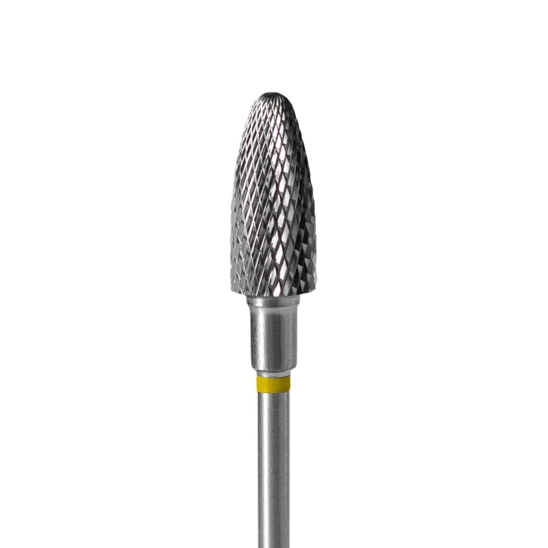 Punta Carbide Conica Giallo diametro 6 mm lunghezza punta 14 mm