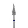 Punta diamantata Pera Appuntita blu diametro 4 mm lunghezza punta 12 mm