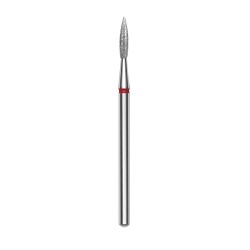 Punta diamantata Fiamma Appuntita, rossa, diametro 2.3 mm - lunghezza punta 8 mm