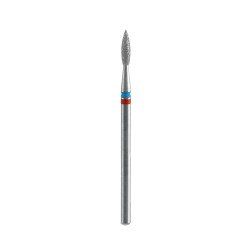 Punta diamantata Fiamma Appuntita, DUO rosso blu, diametro 2.1 mm - lunghezza punta 8 mm