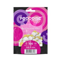 50 pezzi di dischi ricarica con base morbido per PODODISC misura S Grana 