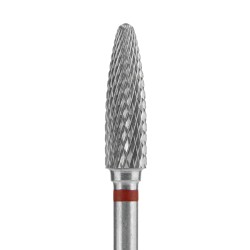 Punta Carbide Conica rosso diametro 4 mm lunghezza punta 14 mm