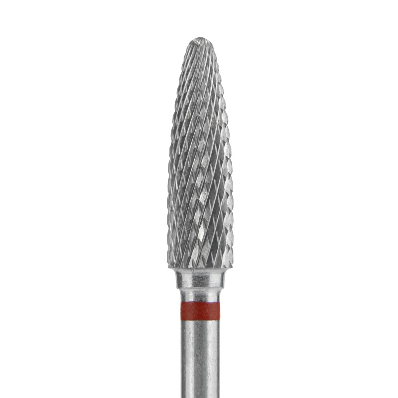 Punta Carbide Conica rosso diametro 4 mm lunghezza punta 14 mm