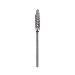 Punta Carbide Conica, rosso, diametro 4 mm - lunghezza punta 14 mm