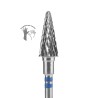 Punta Carbide Cono Per Mancini Blu Diametro 6 mm Parte Lavorante 14 m