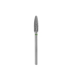 Punta Carbide Conica, verde, diametro 4 mm - lunghezza punta 14 mm