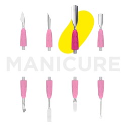 Parte operativa della spatola Combo UNIQ 17 pusher rotondo largo