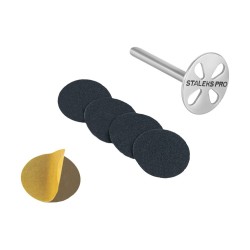 set base PODODISC per pedicure misura S 15 mm con 5 pezzi lima monouso Grana 180 Staleks italia