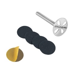 set base PODODISC per pedicure misura XS 10 mm con 5 pezzi lima monouso Grana 180 Staleks italia