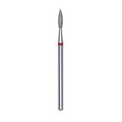 Punta diamantata Fiamma Appuntita, rosso, diametro 2.1 mm - lunghezza punta 8 mm
